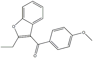 3-P-ANISOYL-2-ETHYBENZOFURAN 구조식 이미지