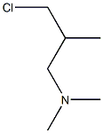 3-DIMETHYLAMINO-2-METHYLPROPYL CHLORIDE Structure