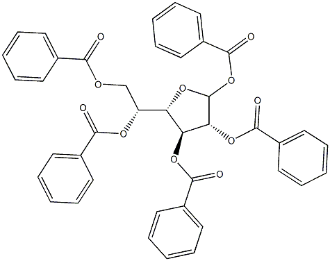 1,2,3,5,6-PENTA-O-BENZOYL-ALPHA,BETA-GALACTOFURANOSE Structure