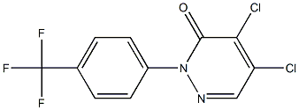 4,5-DICHLORO-2(4-TRIFLUOROMETHYLPHENYL)PYRIDAZINE-3-ONE Structure