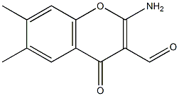 2-AMINO-6,7-DIMETHYL-3-FORMYLCHROMONE 구조식 이미지