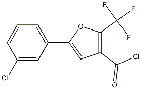 5-(3-CHLOROPHENYL)-2-(TRIFLUOROMETHYL)-3-FUROYL CHLORIDE Structure