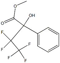 3,3,4,4-PENTAFLUORO-2-HYDROXY-2-PHENYLBUTYRIC ACID METHYL ESTER Structure