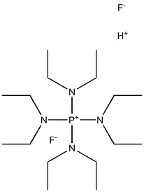 TETRAKIS-DIETHYLAMINOPHOSPONIUMHYDROGENDIFLUORIDE Structure