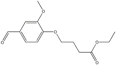 4-(3-(ETHOXYCARBONYL)PROPYLOXY)-3-METHOXYBENZALDEHYDE 구조식 이미지