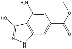 4-AMINO-3-HYDROXY-6-METHOXYCARBONYLINDAZOLE 구조식 이미지