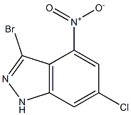 3-BROMO-6-CHLORO-4-NITROINDAZOLE Structure