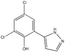 5-(3,5-DICHLORO-2-HYDROXYPHENYL)PYRAZOLE Structure