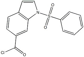 1-PHENYLSULFONYLINDOLE-6-CARBONYL CHLORIDE Structure