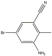 2-AMINO-4-BROMO-6-CYANOTOLUENE 구조식 이미지