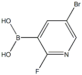 2-Fluoro-5-bromo-3-pyridineboronic acid Structure