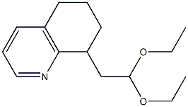 8-(2,2-Diethoxyethyl)-5,6,7,8-Tetrahydroquinoline 구조식 이미지