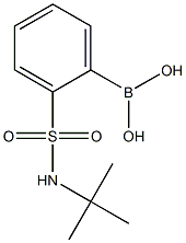 N-TERT-BUTYL-2-BENZENESULFONAMIDE BORONIC ACID 구조식 이미지