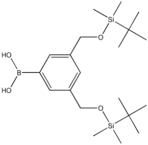 3,5-BIS((TERT-BUTYLDIMETHYLSILYLOXY)-METHYL)PHENYLBORONICACID Structure