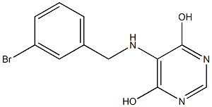 5-(3-BROMOBENZYLAMINO)PYRIMINDINE-4,6-DIOL Structure