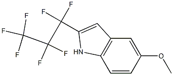 5-METHOXY-2-PERFLOROPROPYL-1H-INDOLE 구조식 이미지