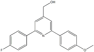 (2-(4-fluorophenyl)-6-(4-methoxyphenyl)pyridin-4-yl)methanol 구조식 이미지