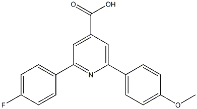 2-(4-fluorophenyl)-6-(4-methoxyphenyl)pyridine-4-carboxylic acid Structure