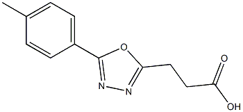 3-(5-p-tolyl-1,3,4-oxadiazol-2-yl)propanoic acid 구조식 이미지