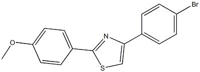 4-(4-bromophenyl)-2-(4-methoxyphenyl)thiazole 구조식 이미지