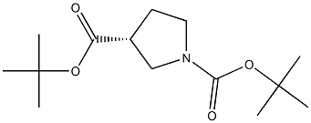 (R)-1-Boc-3-Boc-pyrrolidine 구조식 이미지