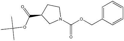 (S)-3-Boc-1-Cbz-pyrrolidine Structure
