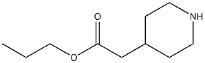 4-Propoxycarbonylmethyl-piperidine Structure