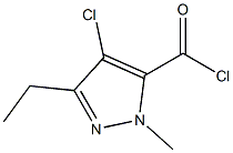 4-chloro-3-ethyl-1-methyl -1H-pyrazole-5-carbonyl chloride 구조식 이미지