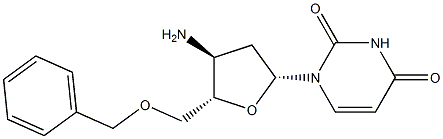 3'-Amino-5'-O-benzyl-2',3'-dideoxyluridine Structure