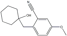 1-[2-CYANO-(4-METHOXYPHENYL)METHYL]CYCLOHEXANOL Structure