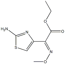 ETHYL-2-METHOXYIMINO-2-(2-AMINOTHIAZOL-4-YL) ACETATE Structure