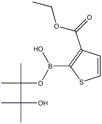 3-(ETHOXYCARBONYL)THIOPHENE-2-BORONIC ACID PINACOL ESTER 구조식 이미지