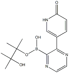 5-(1H-PYRIDIN-2-ONE)PYRAZINE-2-BORONIC ACID PINACOL ESTER 구조식 이미지