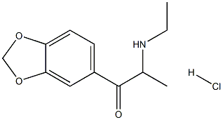 2-ETHYLAMINO-1-(3,4-METHYLENEDIOXY-PHENYL) PROPAN-1-ONE HYDROCHLORIDE Structure