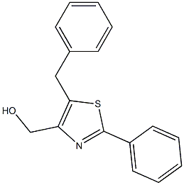 (5-BENZYL-2-PHENYL-THIAZOL-4-YL)-METHANOL Structure