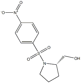 (S)-{1-[(4-NITROPHENYL)SULFONYL]PYRROLIDIN-2-YL}METHANOL 구조식 이미지