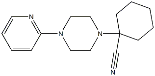 1-(4-PYRIDIN-2-YL-PIPERAZIN-1-YL)-CYCLOHEXANECARBONITRILE Structure