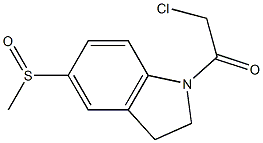 1-(CHLOROACETYL)-5-(METHYLSULFINYL)INDOLINE 구조식 이미지