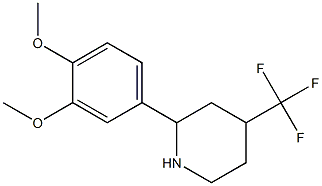 2-(3,4-DIMETHOXYPHENYL)-4-(TRIFLUOROMETHYL)PIPERIDINE 구조식 이미지