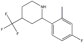 2-(4-FLUORO-2-METHYLPHENYL)-4-(TRIFLUOROMETHYL)PIPERIDINE Structure