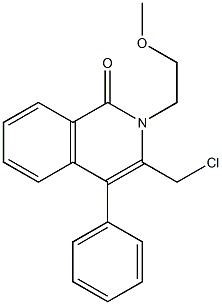 3-(CHLOROMETHYL)-2-(2-METHOXYETHYL)-4-PHENYLISOQUINOLIN-1(2H)-ONE Structure