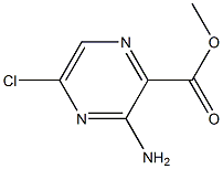 3-AMINO-5-CHLORO-PYRAZINE-2-CARBOXYLIC ACID METHYL ESTER 구조식 이미지