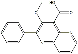 3-METHOXY-2-PHENYL-1,5-NAPHTHYRIDINE-4-CARBOXYLIC ACID Structure