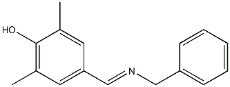 4-[(E)-(BENZYLIMINO)METHYL]-2,6-DIMETHYLPHENOL Structure