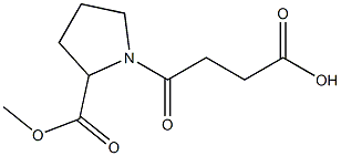 4-[2-(METHOXYCARBONYL)PYRROLIDIN-1-YL]-4-OXOBUTANOIC ACID 구조식 이미지