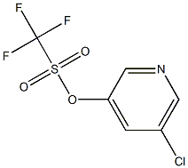 5-CHLOROPYRIDIN-3-YL TRIFLUOROMETHANESULFONATE Structure