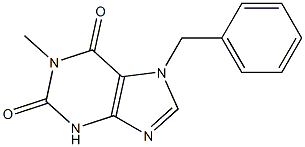 7-BENZYL-1-METHYL-3,7-DIHYDRO-1H-PURINE-2,6-DIONE 구조식 이미지