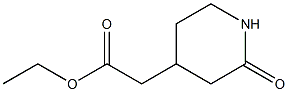 ETHYL (2-OXOPIPERIDIN-4-YL)ACETATE 구조식 이미지