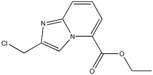 ETHYL 2-(CHLOROMETHYL)IMIDAZO[1,2-A]PYRIDINE-5-CARBOXYLATE 구조식 이미지