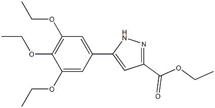 ETHYL 5-(3,4,5-TRIETHOXYPHENYL)-1H-PYRAZOLE-3-CARBOXYLATE 구조식 이미지